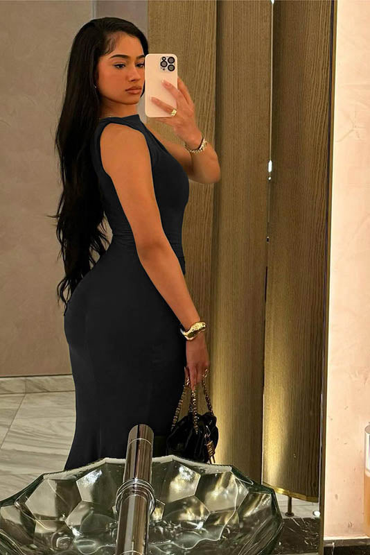 Zari | Elegant Ruched Maxi Dress