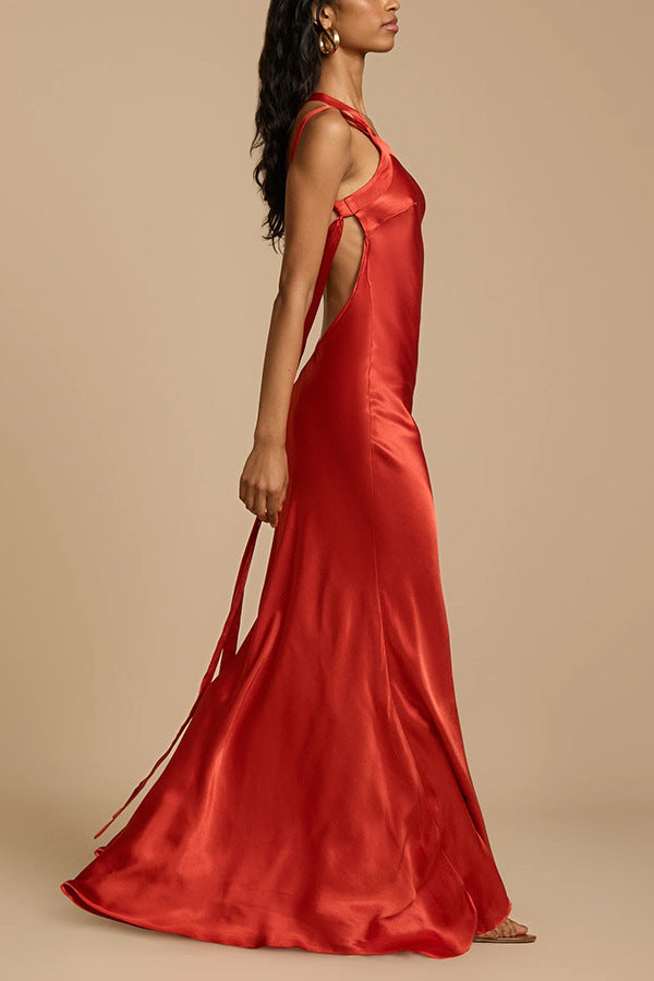 Lyra | One-Shoulder Satin Bodycon Dress