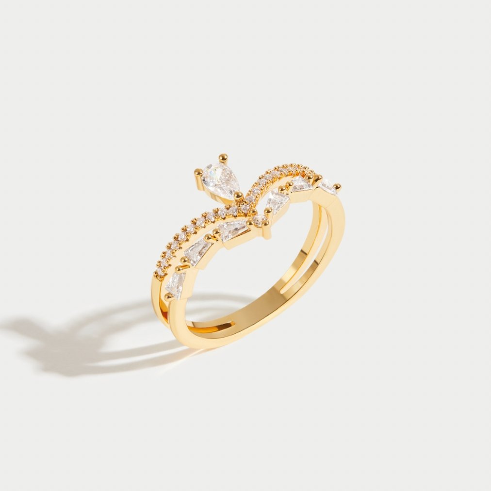 Nerina | 18K Gold Crystal Ring