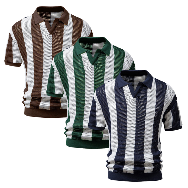 Zian | Men's Striped Polo Shirt