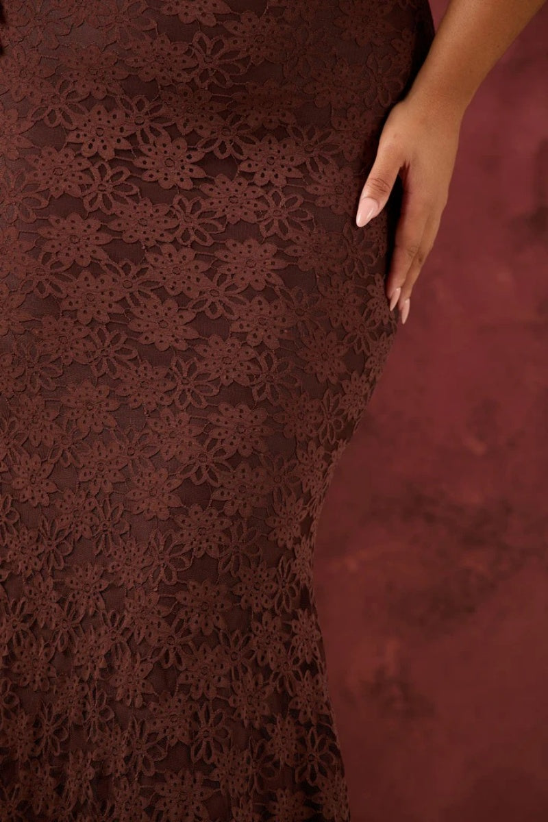 Seraphina | Lace Sculpt Maxi Dress