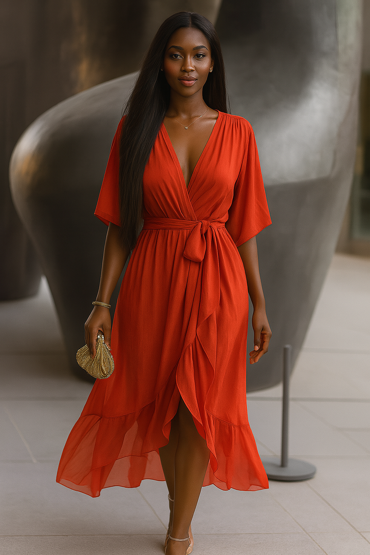 Fiona | Flowy Midi Dress