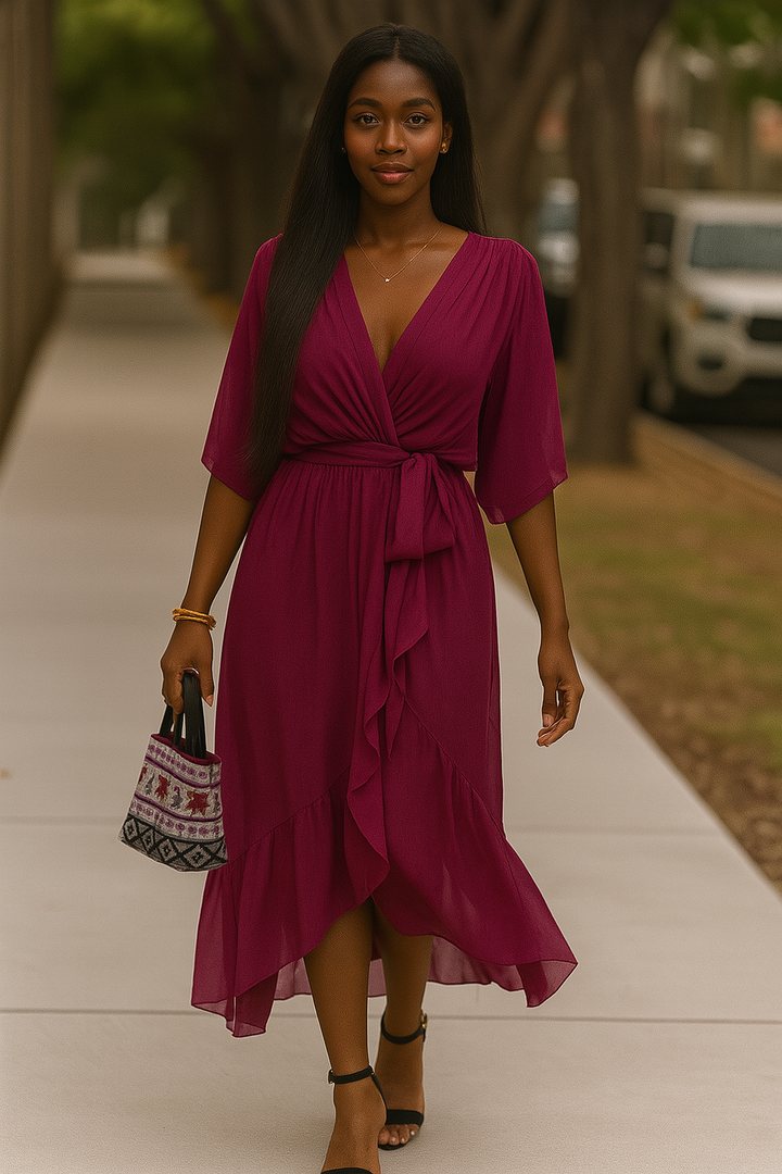 Fiona | Flowy Midi Dress