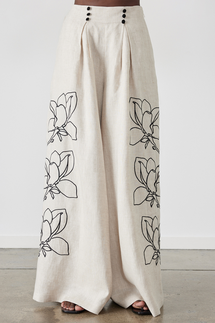 Zayana | Balloon Sleeve Floral Pants Set