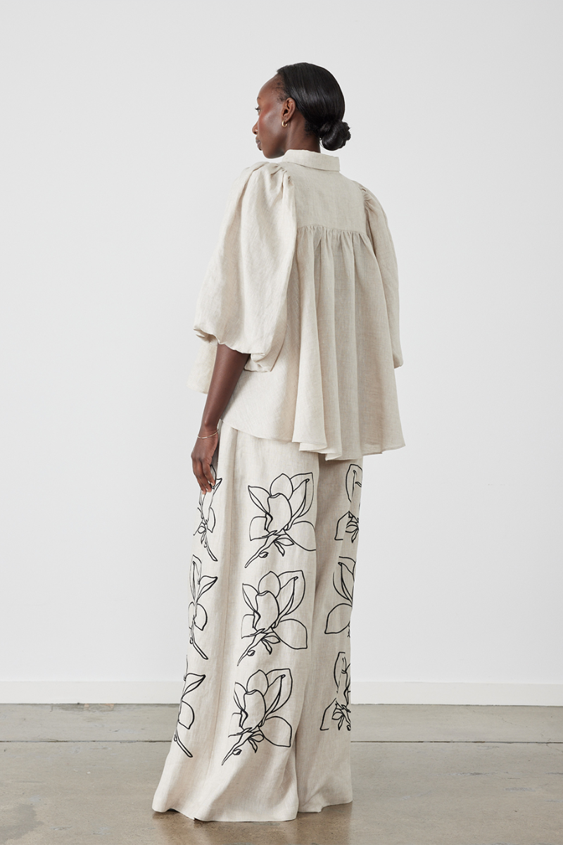 Zayana | Balloon Sleeve Floral Pants Set