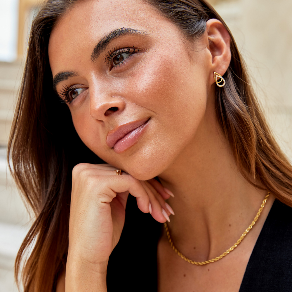 Keola | Teardrop Link Earrings