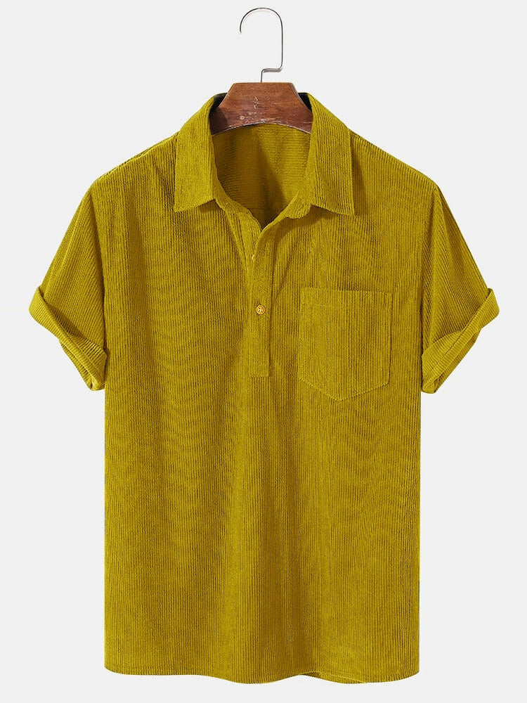 Amari | Men's Corduroy Polo Shirt