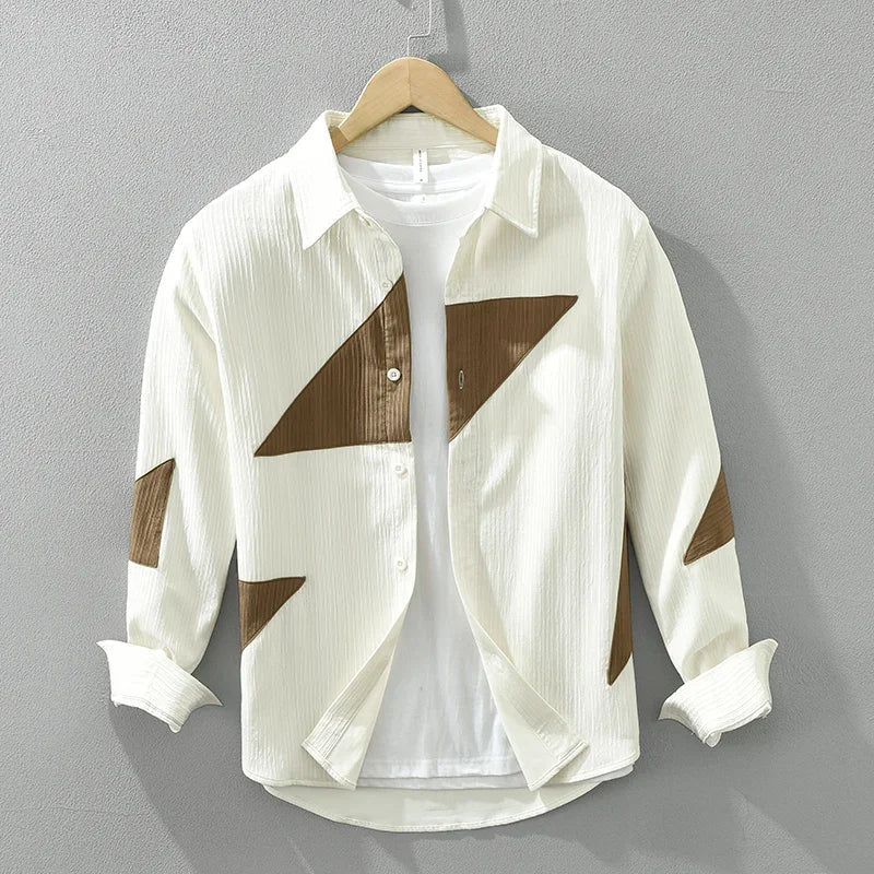 Aziel | Patchwork Cotton Shirt