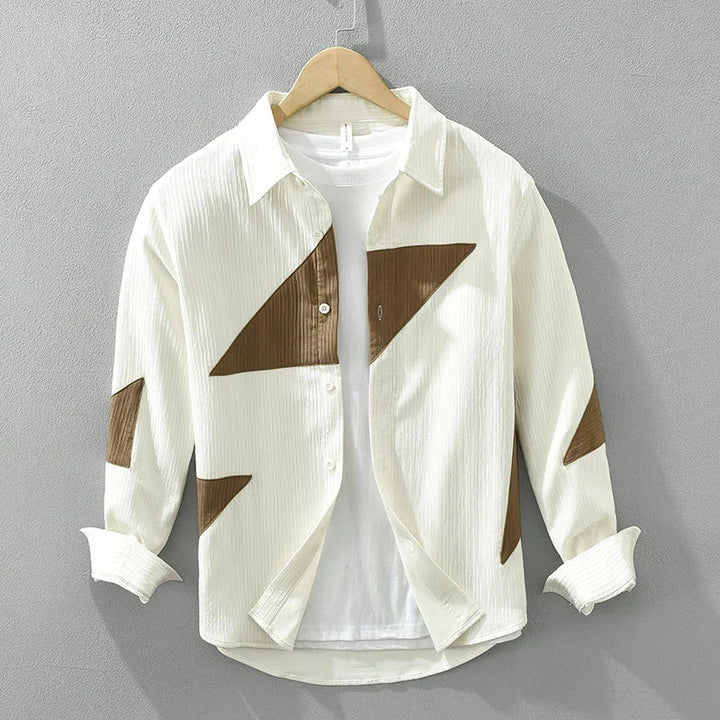 Aziel | Patchwork Cotton Shirt