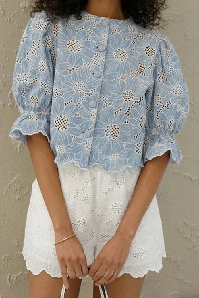 Kaida | Elegant Embroidered Blouse