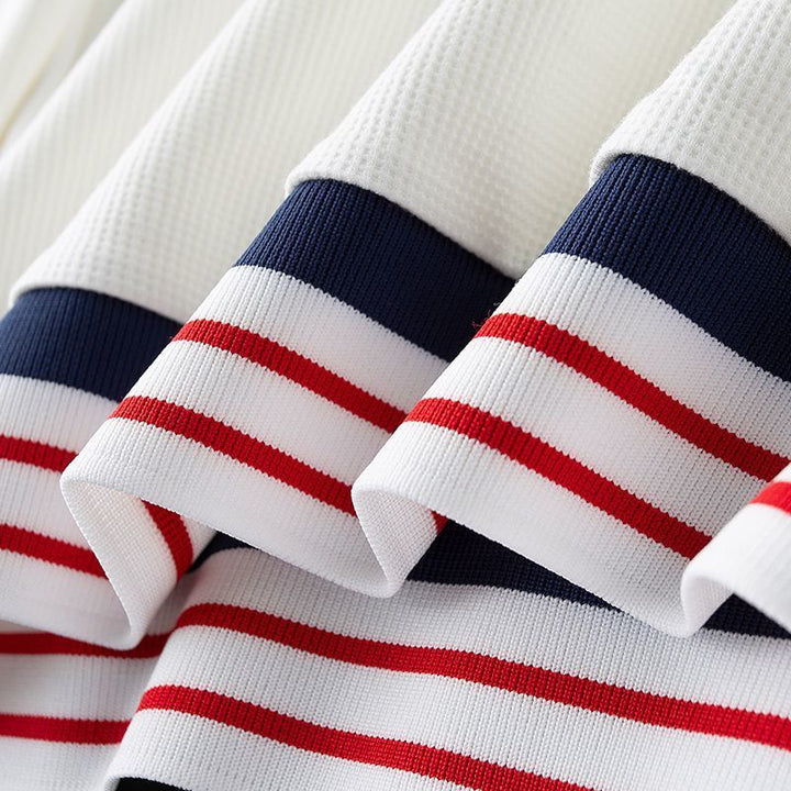 Luan | Premium Long Sleeve Waffle Polo