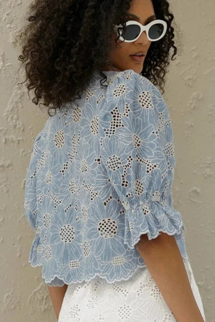 Kaida | Elegant Embroidered Blouse