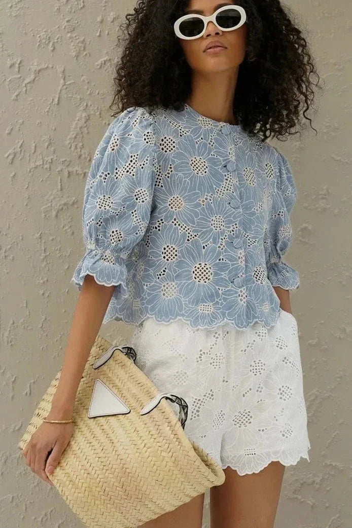 Kaida | Elegant Embroidered Blouse