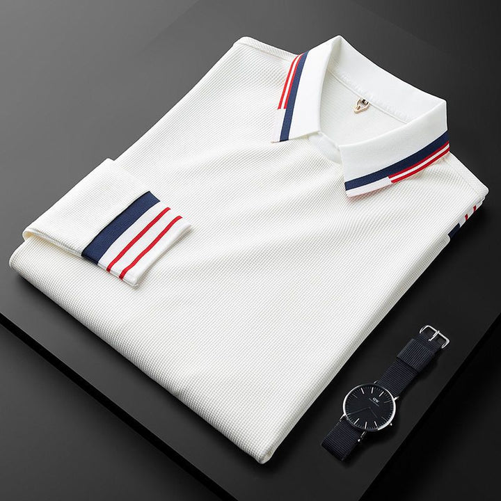 Luan | Premium Long Sleeve Waffle Polo