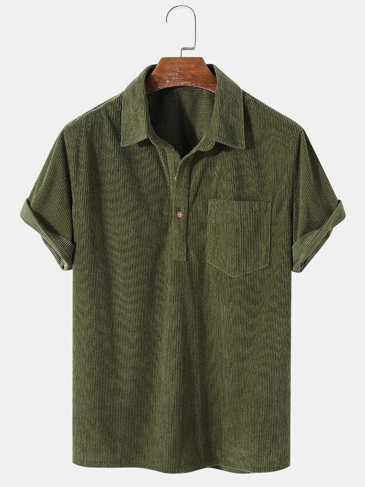 Amari | Men's Corduroy Polo Shirt
