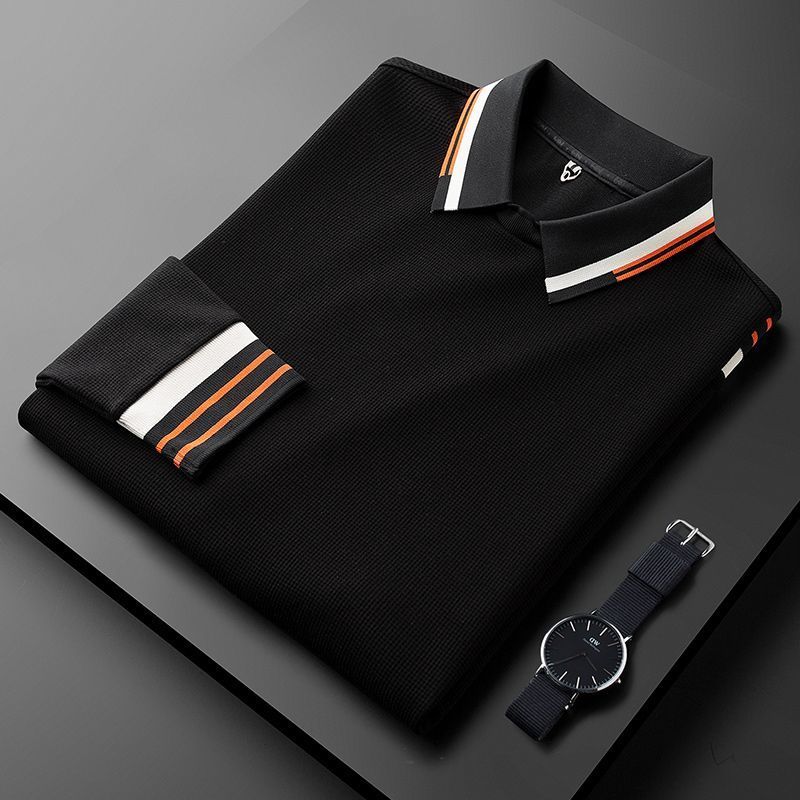 Luan | Premium Long Sleeve Waffle Polo