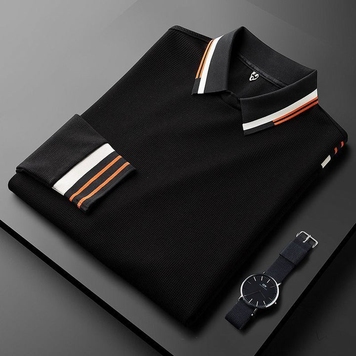 Luan | Premium Long Sleeve Waffle Polo