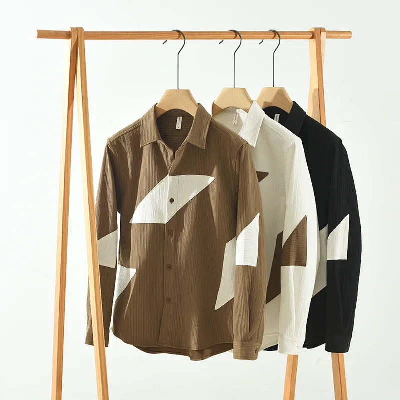 Aziel | Patchwork Cotton Shirt