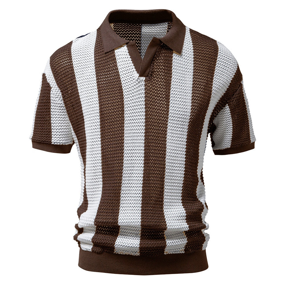 Zian | Men's Striped Polo Shirt