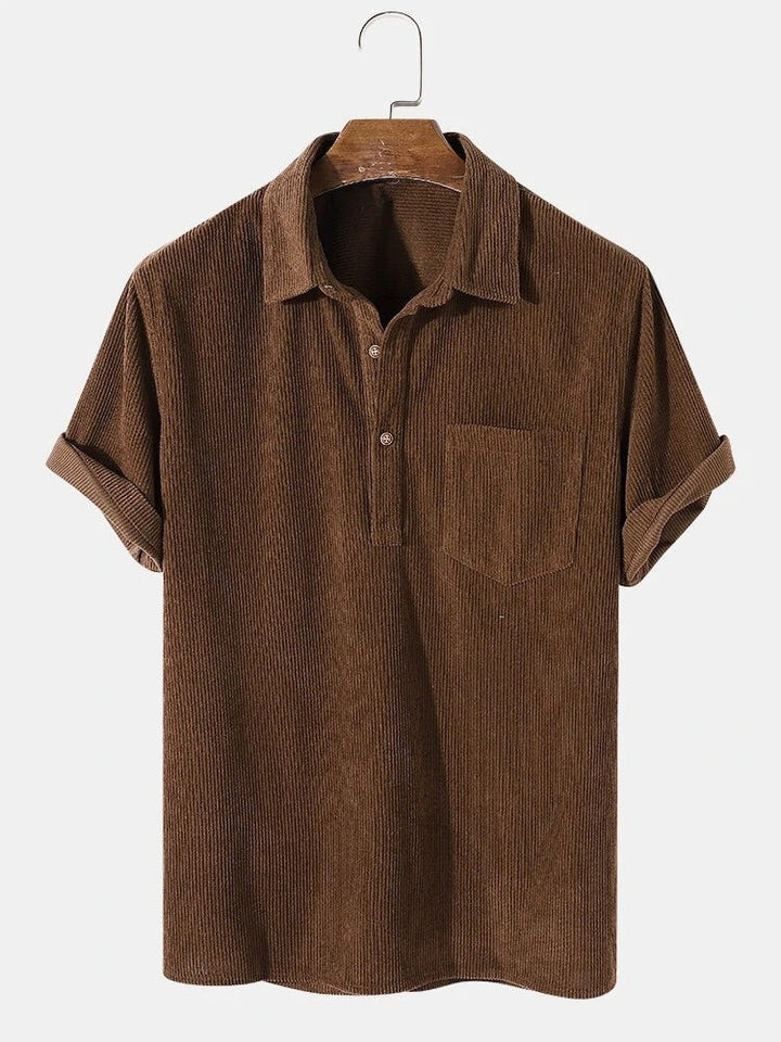 Amari | Men's Corduroy Polo Shirt