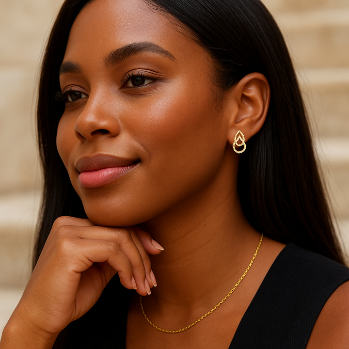 Keola | Teardrop Link Earrings