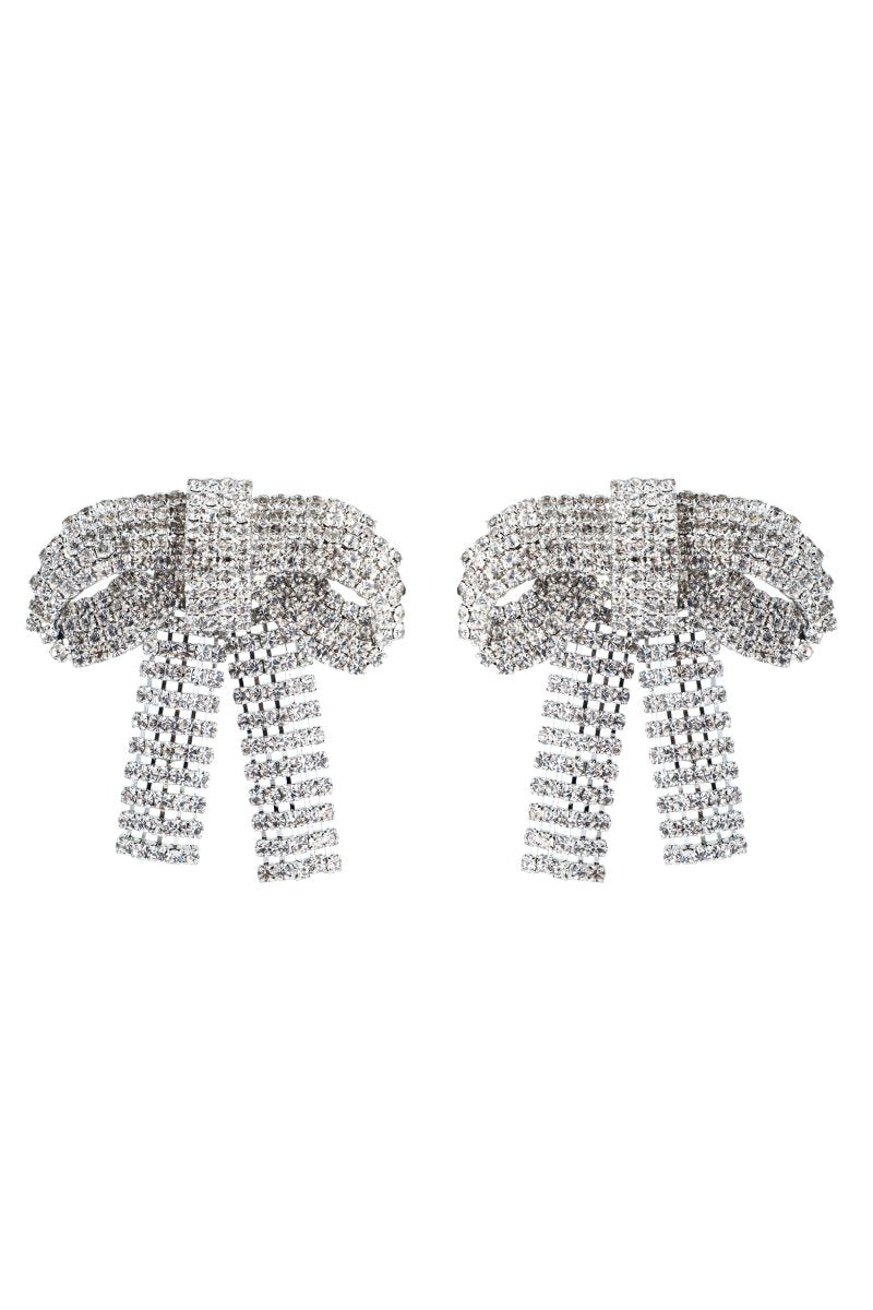 Azaria | Crystal-embellished Bow Earrings