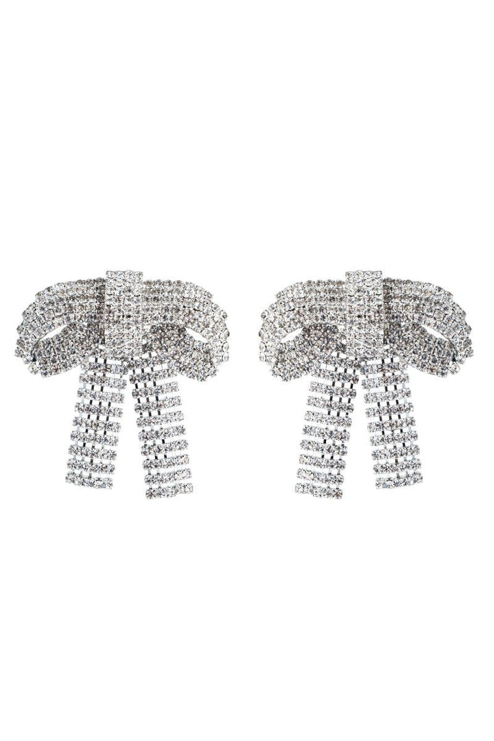 Azaria | Crystal-embellished Bow Earrings
