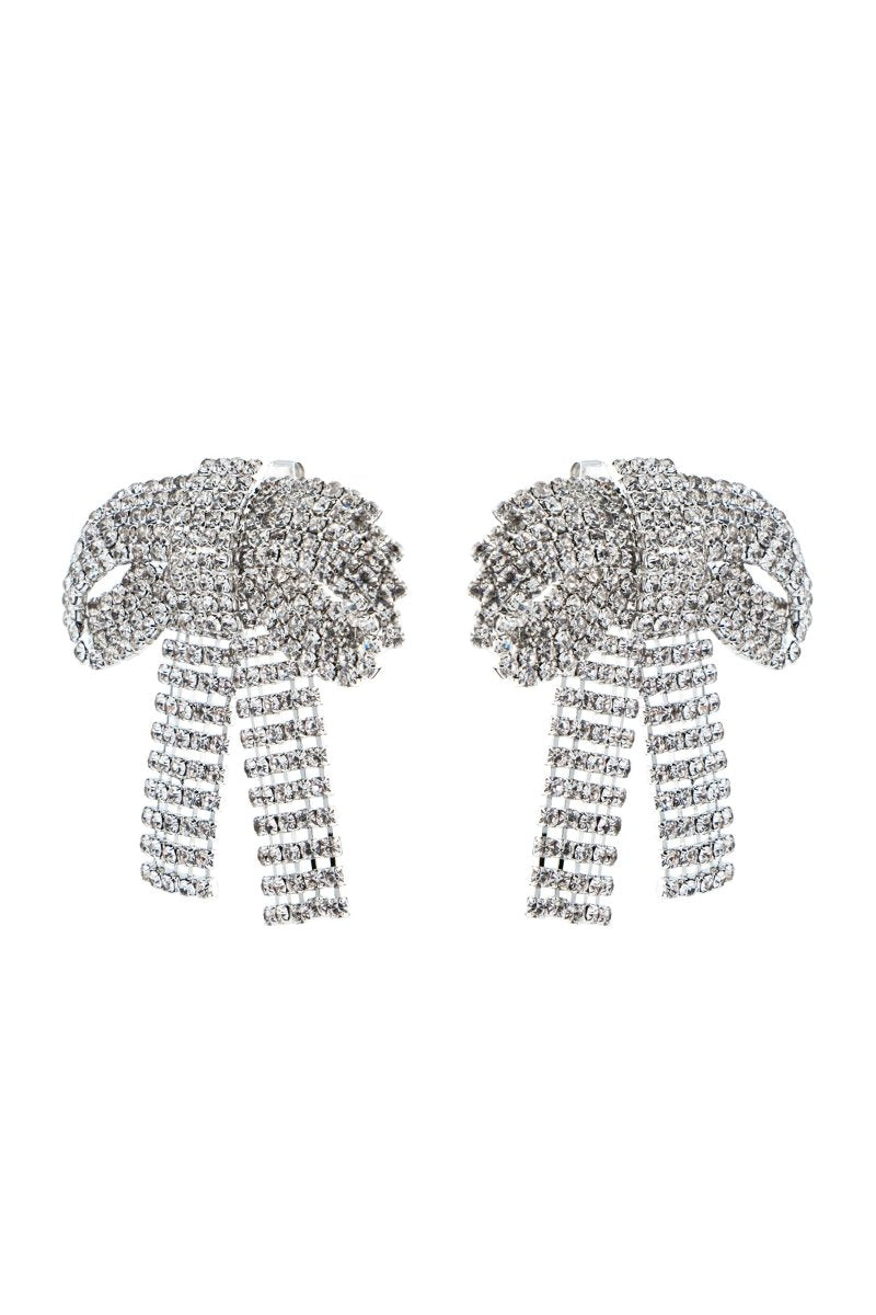 Azaria | Crystal-embellished Bow Earrings