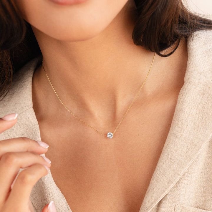 Mila | Round Crystal Necklace