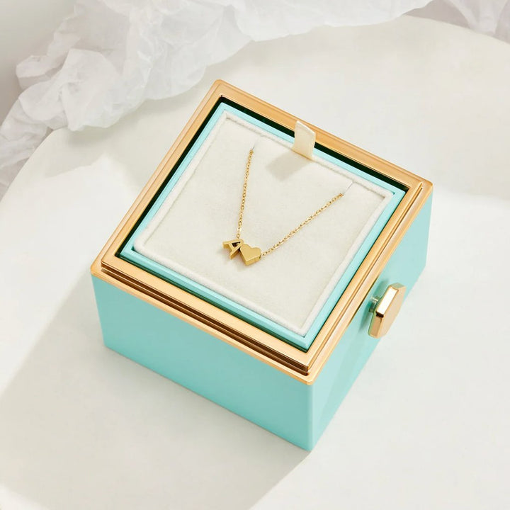 Amora | Initial & Heart Gold Necklace