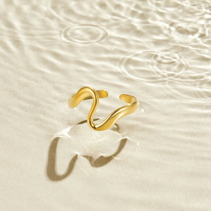 Zahara | Gold Wave Ring