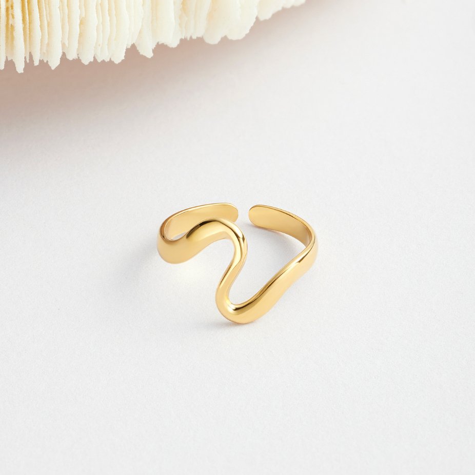 Zahara | Gold Wave Ring
