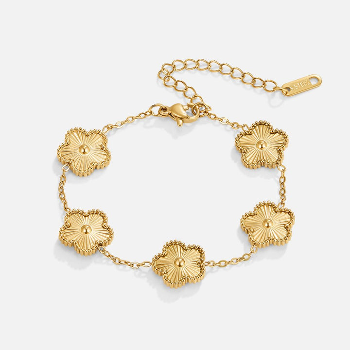 Arden | Clover Charm Gold Bracelet
