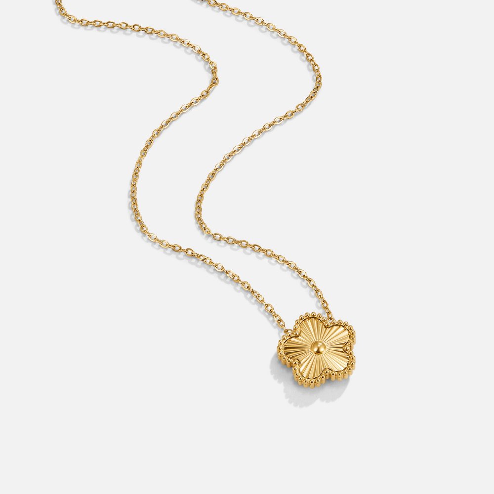 Nerissa | Golden Clover Necklace