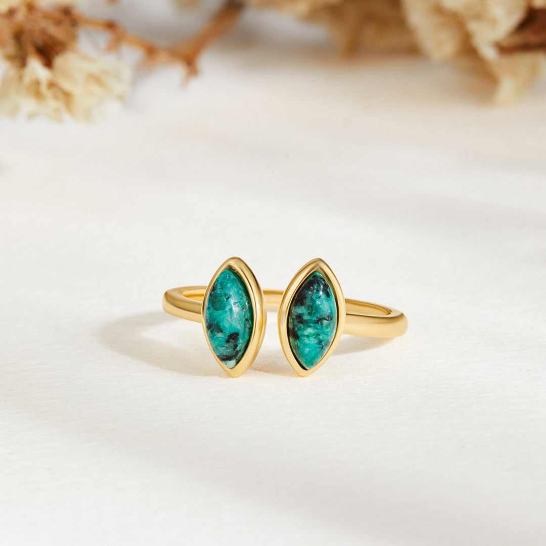 Mireya | Jade Green Wrap Ring
