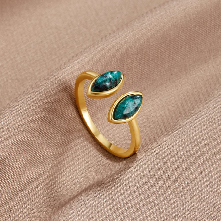 Mireya | Jade Green Wrap Ring