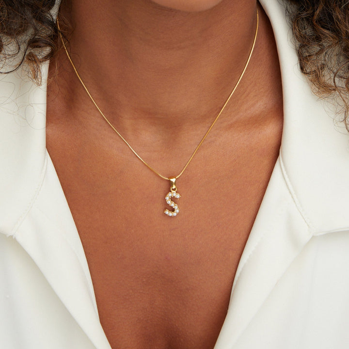 Anouk | Letter Pearl Charm Necklace