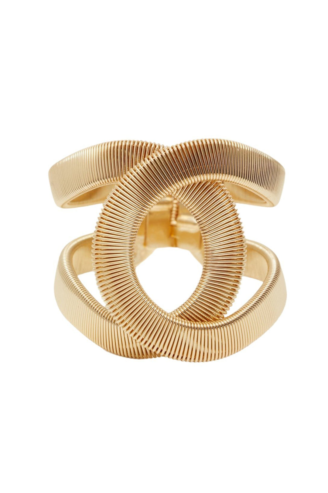 Meira | Metallic Textured Geometric Bracelet