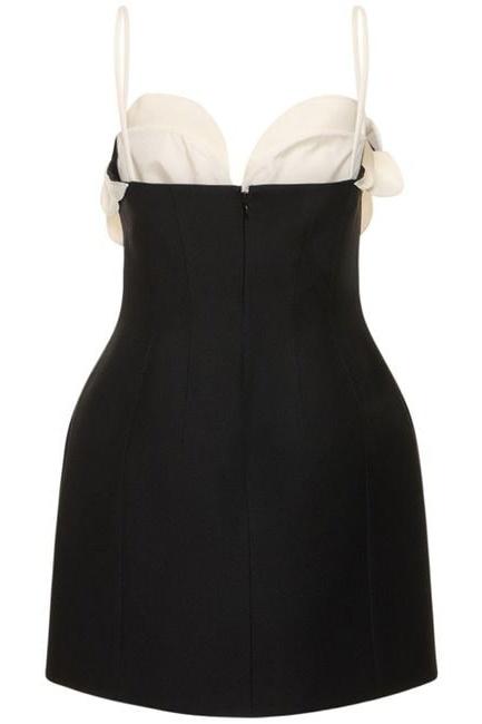 Nahla | Flower Crepe Mini Dress