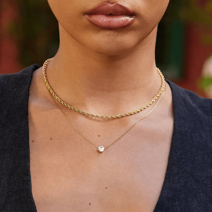 Mila | Round Crystal Necklace