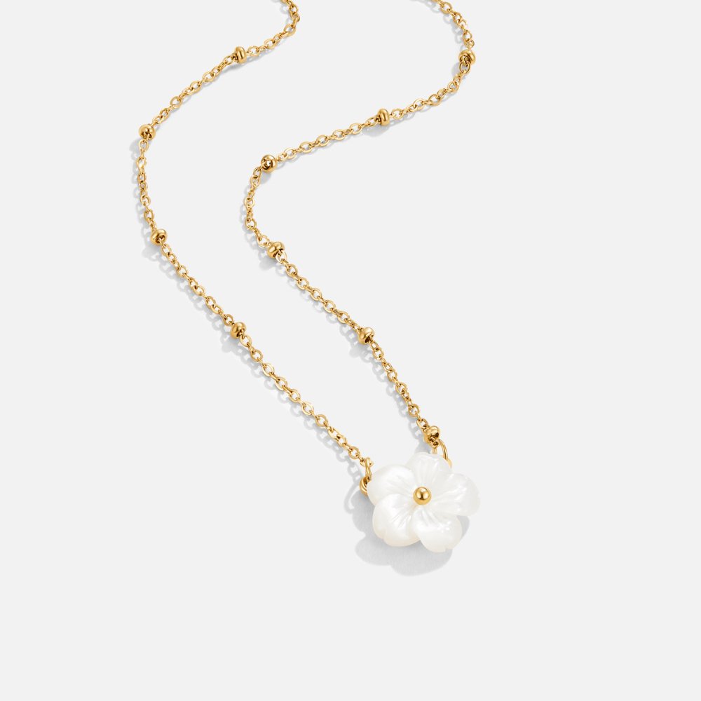 Aria | White Blossom Flower Necklace
